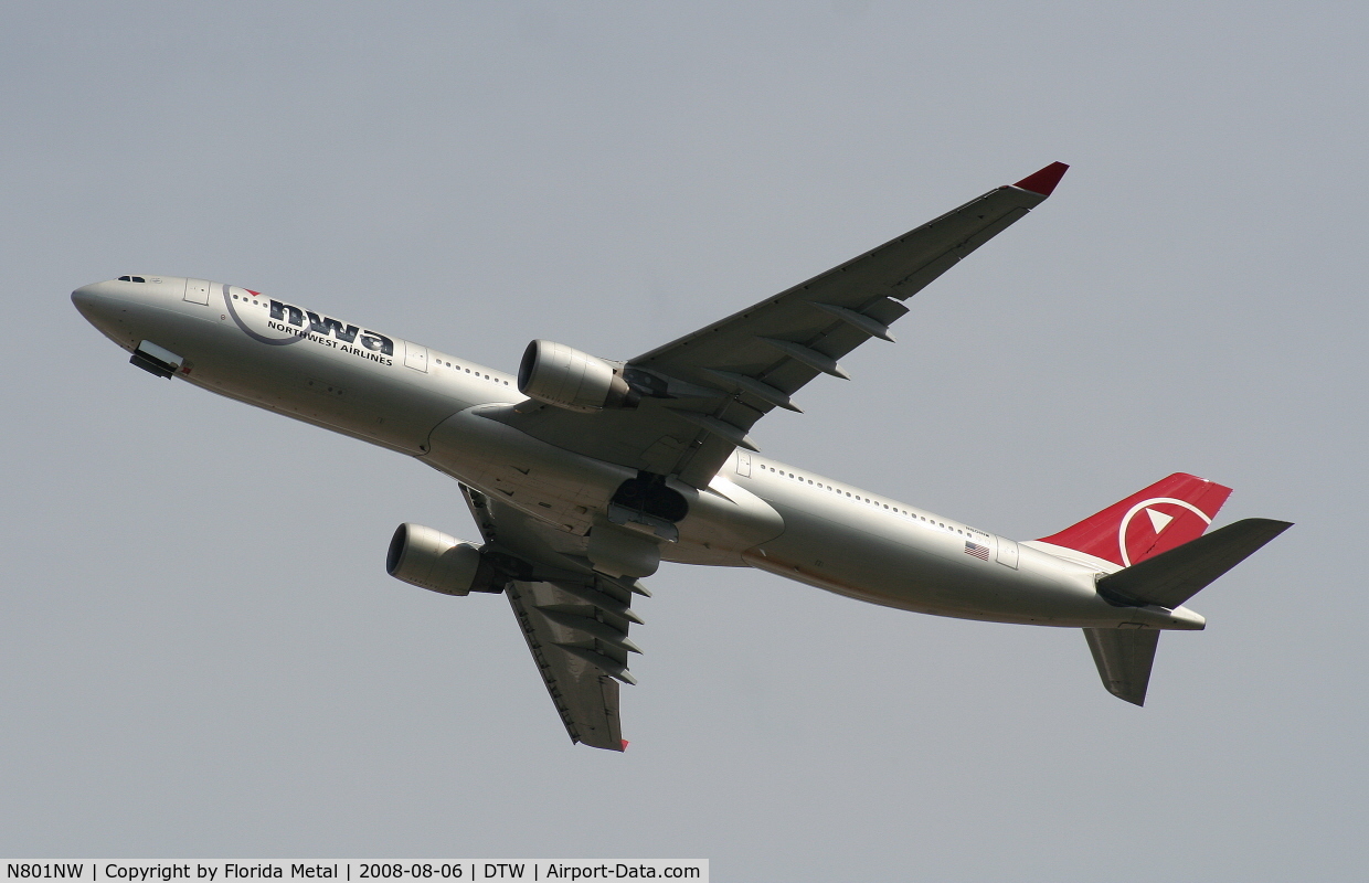 N801NW, 2003 Airbus A330-323 C/N 0524, Northwest A330-300