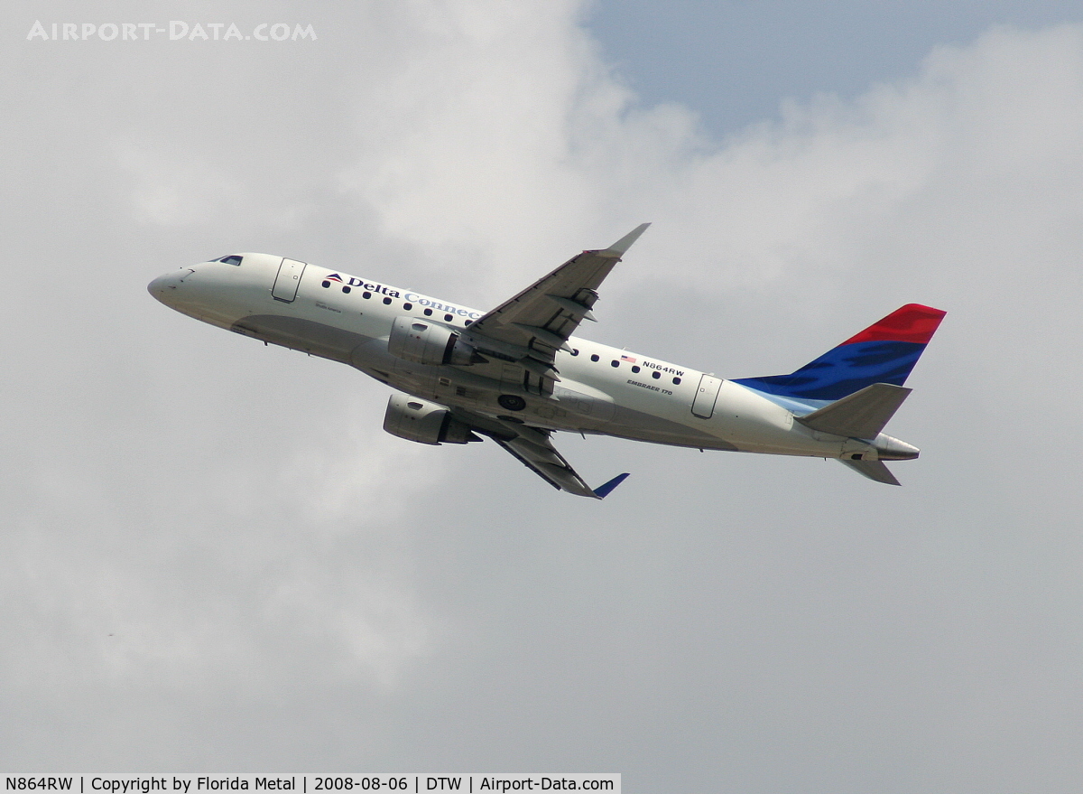 N864RW, 2006 Embraer 170SE (ERJ-170-100SE) C/N 17000117, Delta Connection EMB-170