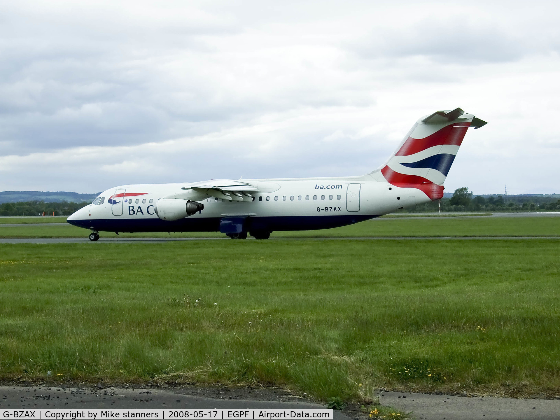 G-BZAX, 1999 British Aerospace Avro 146-RJ100 C/N E3356, 