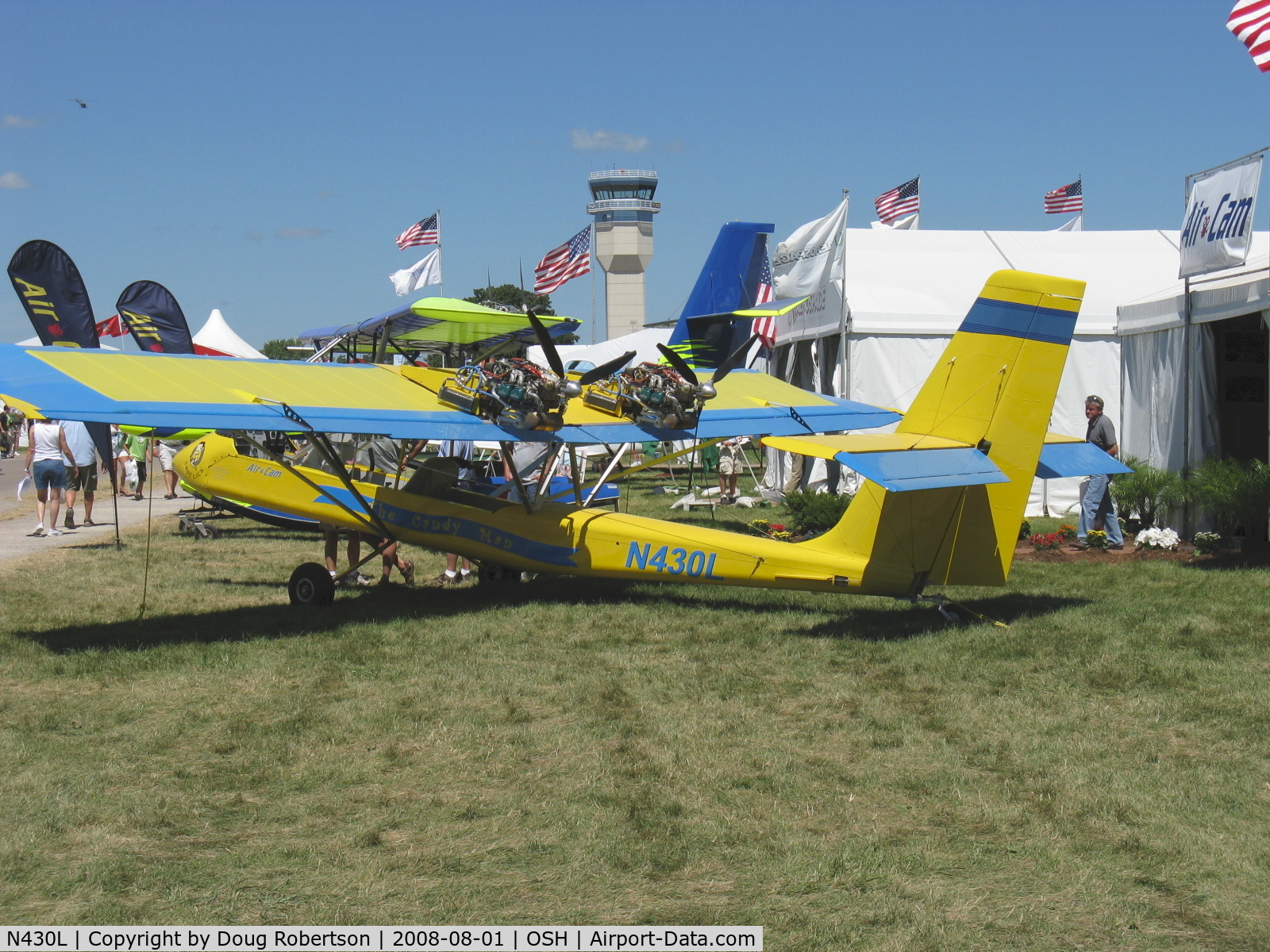 N430L, 2008 Lockwood Aircam C/N AC139, 2008 Nordgren Loran AIR CAM 'Lady Luck', two Rotax 912S pushers 100 Hp each