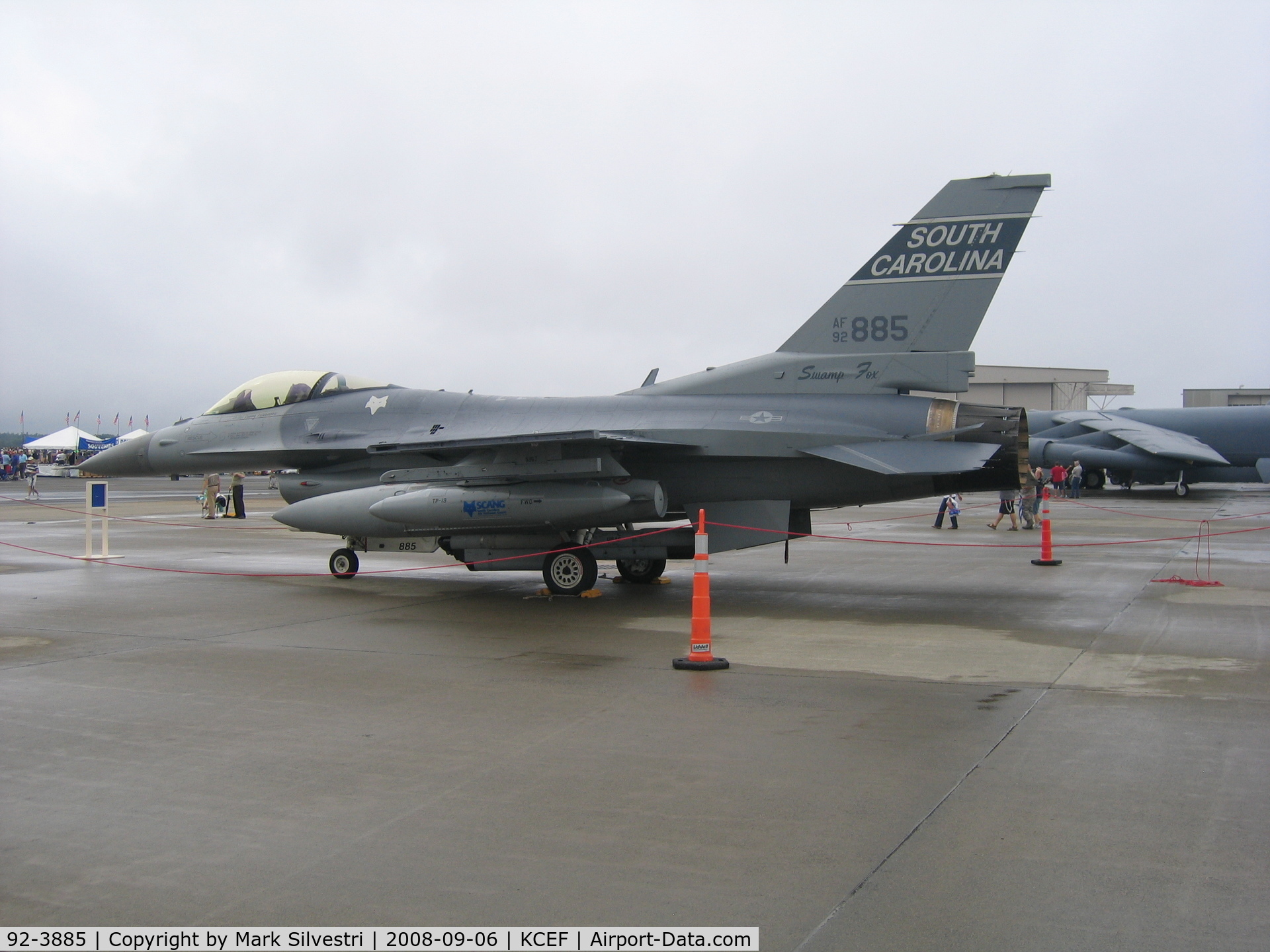 92-3885, Lockheed F-16CJ Fighting Falcon C/N CC-127, Westover ARB 2008