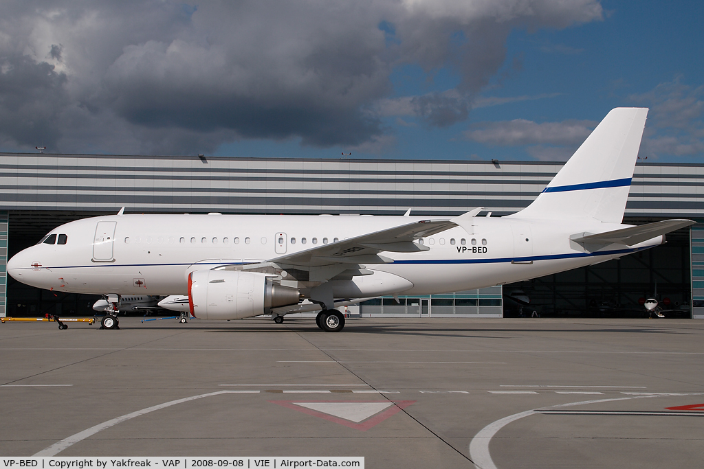 VP-BED, 2007 Airbus ACJ319 (A319-115/CJ) C/N 3073, Airbus A319