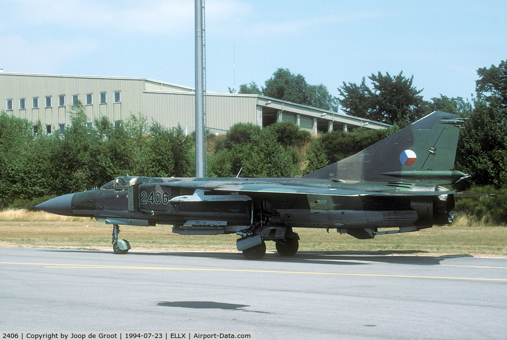 2406, Mikoyan-Gurevich MiG-23ML C/N 22406, This MiG-23 is now preserved in the Kbely museum.