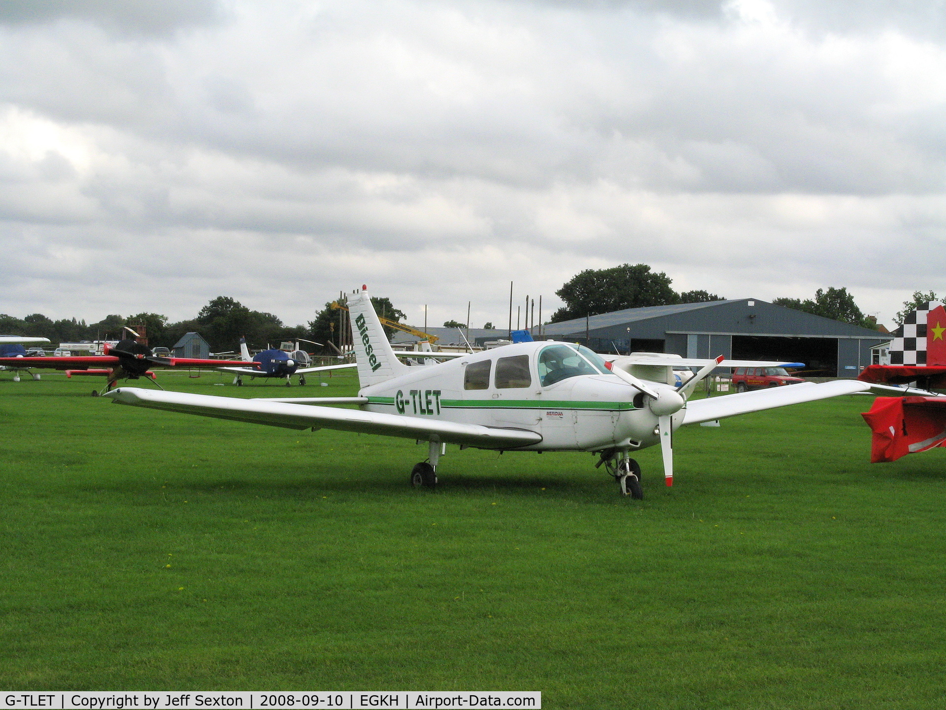 G-TLET, 1989 Piper PA-28-161 Cadet C/N 2841259, Parked at Lashenden/Headcorn UK