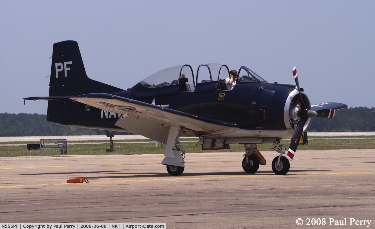N555PF, 1954 North American T-28B Trojan C/N 200-336 (138265), Done with the demo, time for a cold one