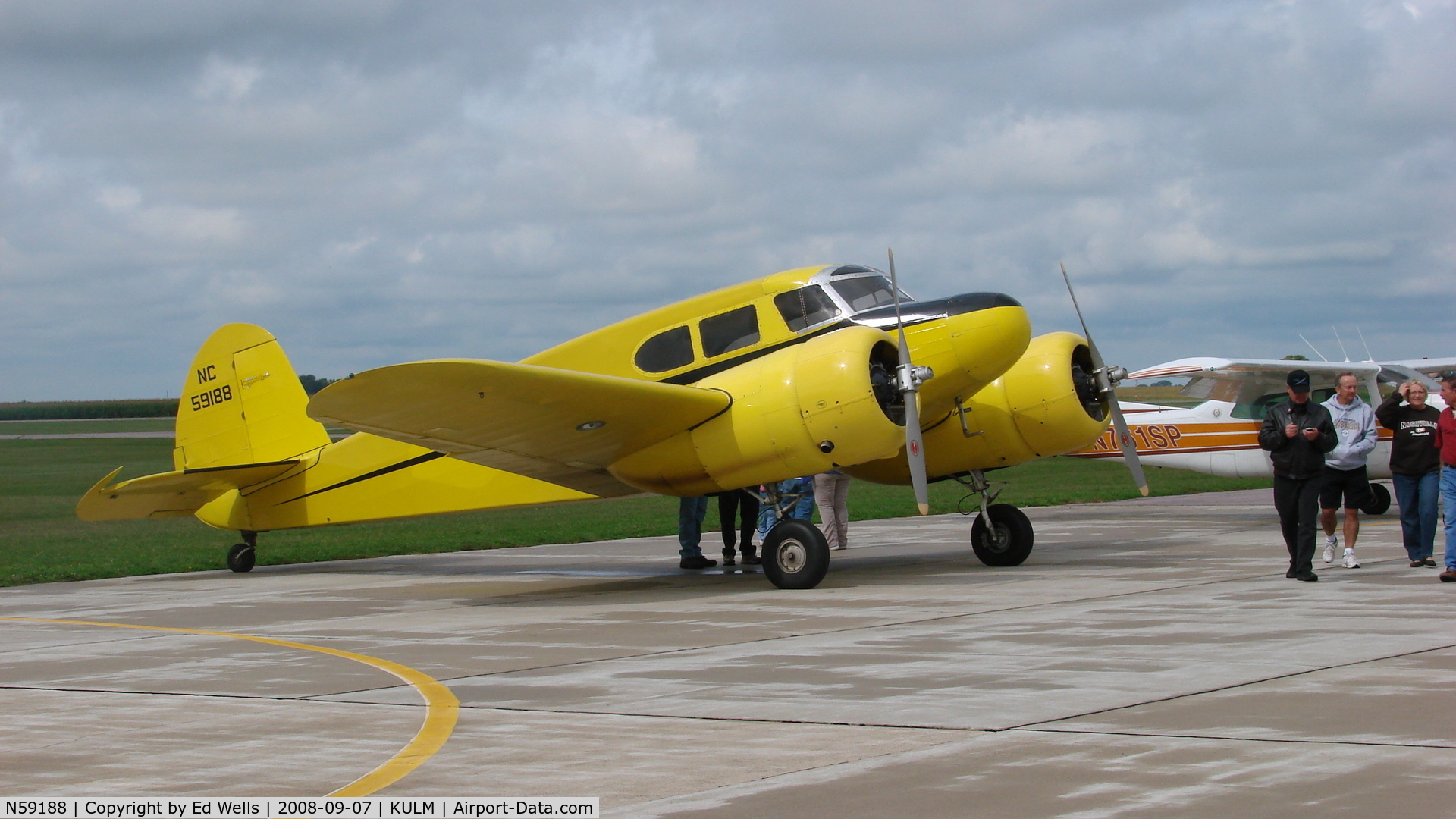 N59188, 1942 Cessna T-50 Bobcat Bobcat C/N 3084, Flight Breakfast at ULM