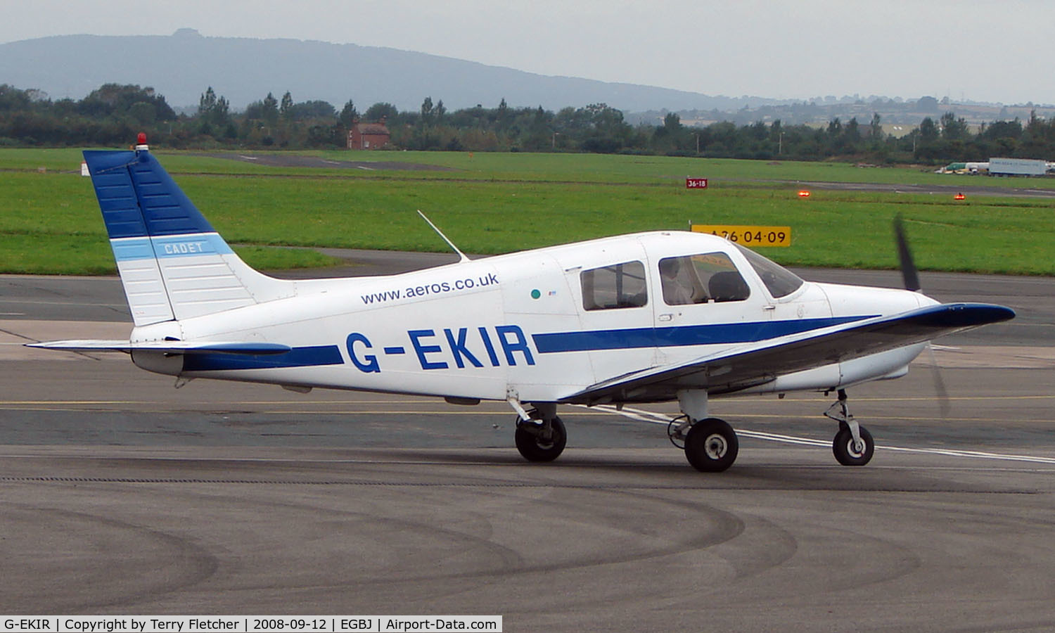 G-EKIR, 1989 Piper PA-28-161 Cadet C/N 28-41157, Pa-28-161 noted at Gloucestershire Airport  UK in Sept 2008