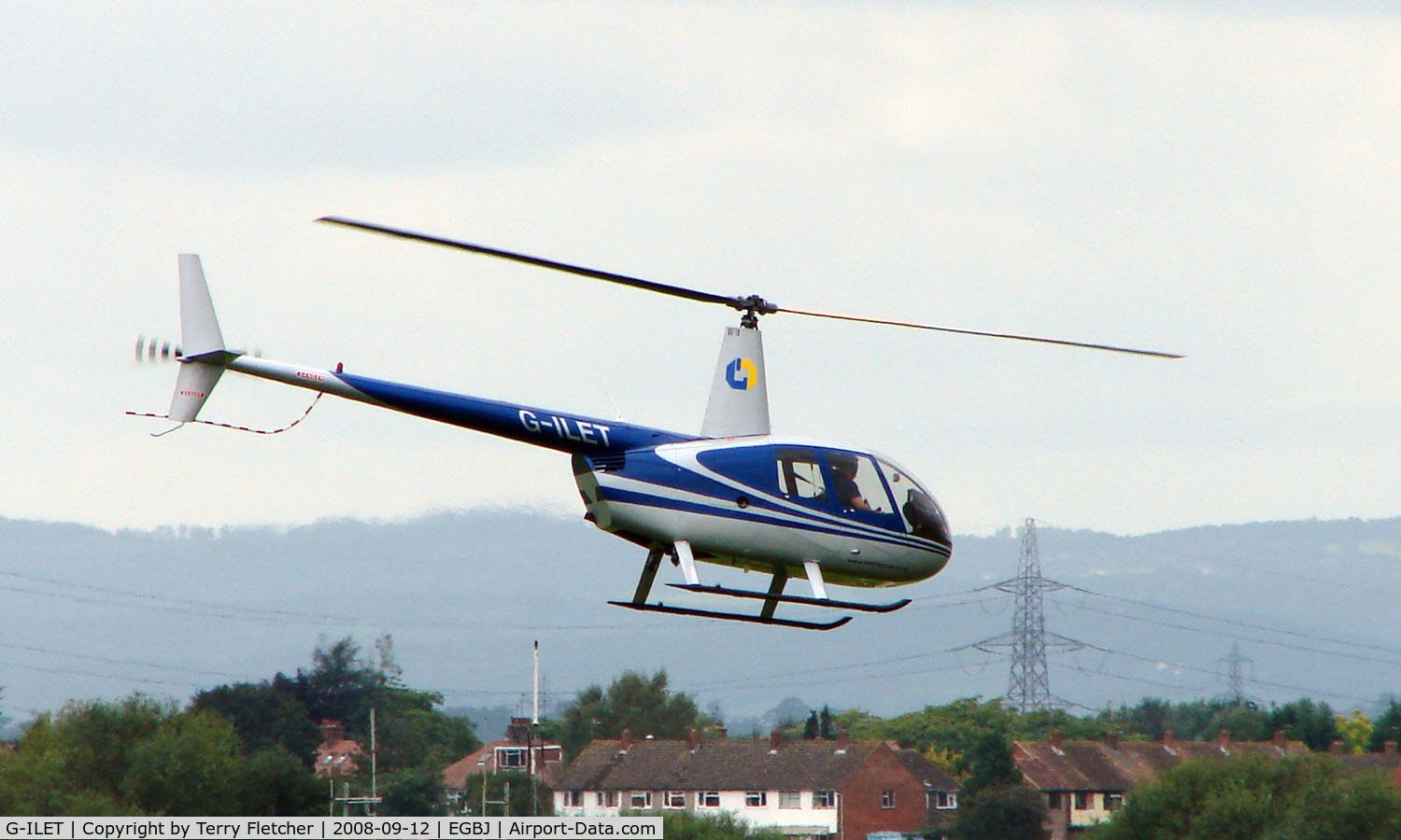 G-ILET, 2005 Robinson R44 II C/N 10789, R44 Raven noted at Gloucestershire Airport  UK in Sept 2008