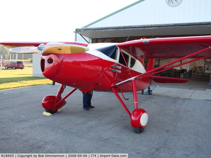 N18695, 1939 Fairchild 24W-9 C/N W9-213, MERFI Fly-in - Urbana, Ohio