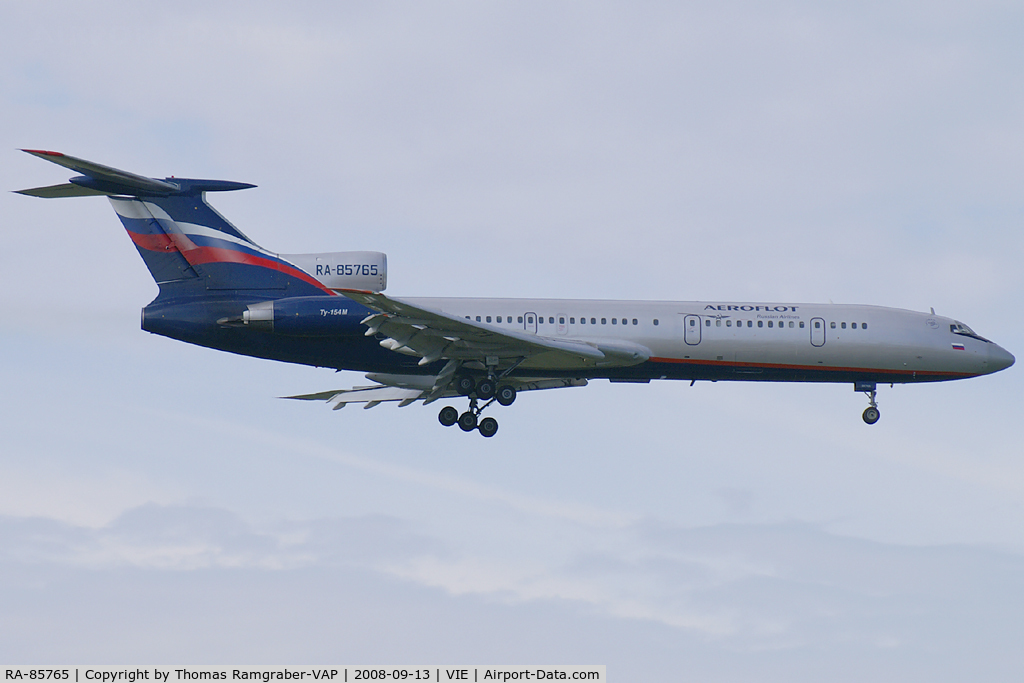 RA-85765, 1990 Tupolev Tu-154M C/N 90A765, Aeroflot - Russian International Airlines Tupolev 154