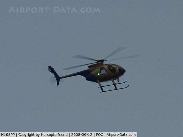 N108PP, 2008 MD Helicopters 369E C/N 0578E, Pomona Police's new MD 500E helicopter on Patrol