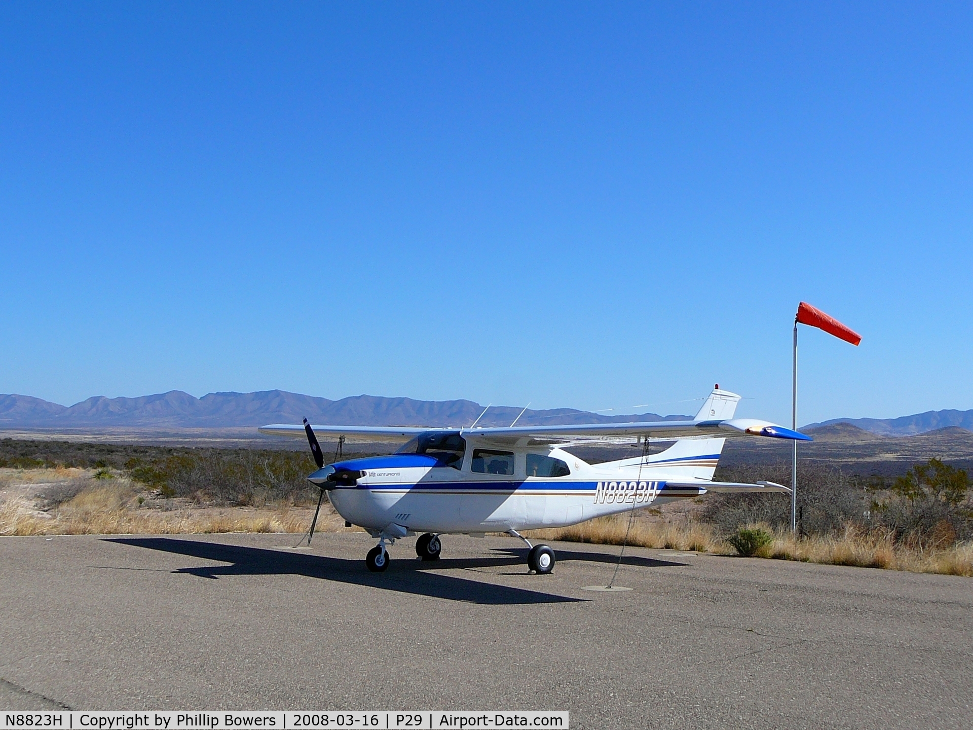 N8823H, 1970 Cessna T210K Turbo Centurion C/N 21059314, Tombstone Airport,(P29) Tombstone,Arizona
