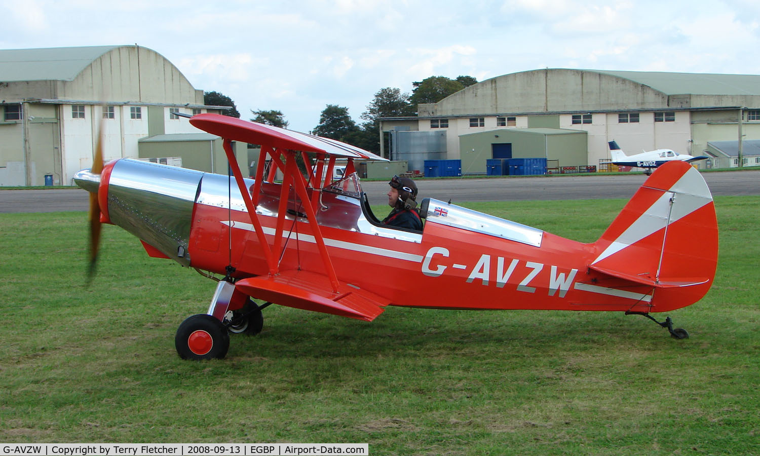 G-AVZW, 1973 EAA Biplane Model P-1 C/N PFA 1314, on display at Kemble 2008 - Saturday - Battle of Britain Open Day