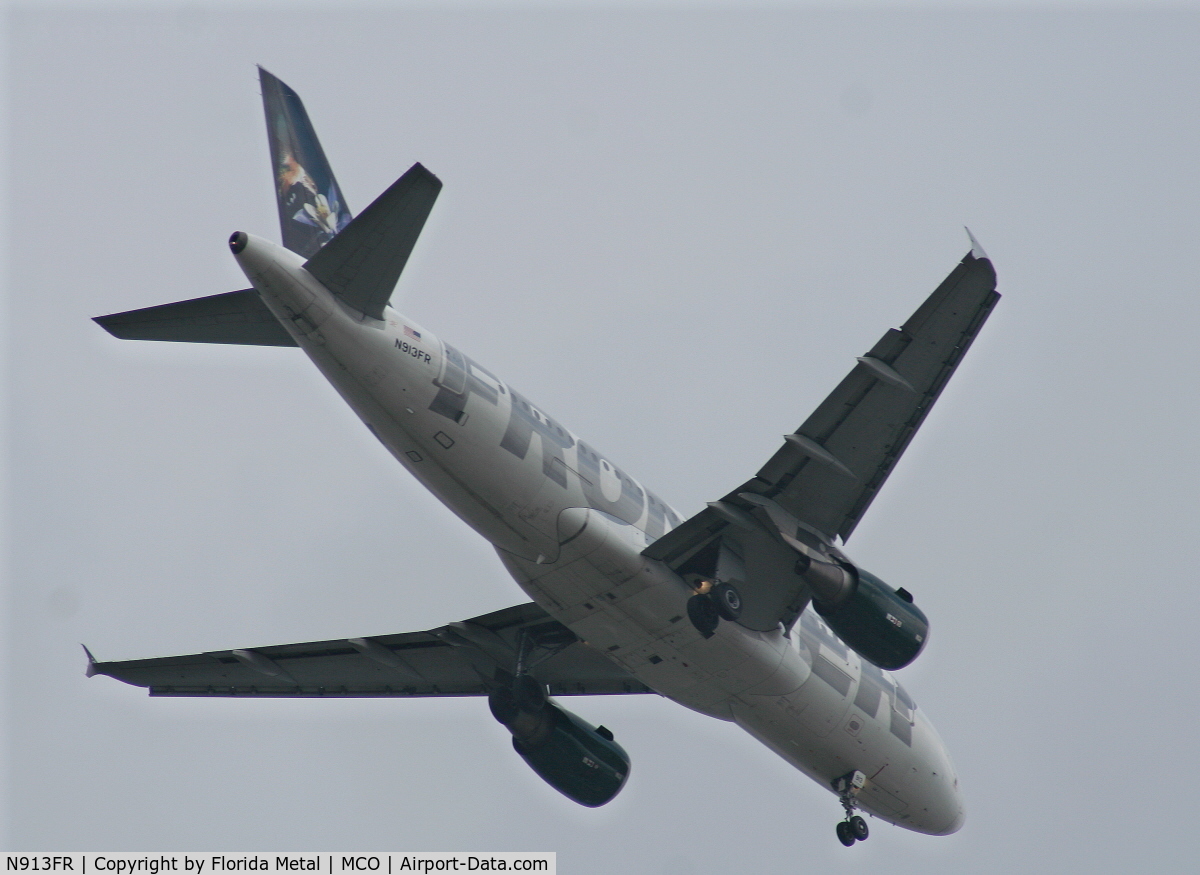 N913FR, 2002 Airbus A319-111 C/N 1863, Frontier 