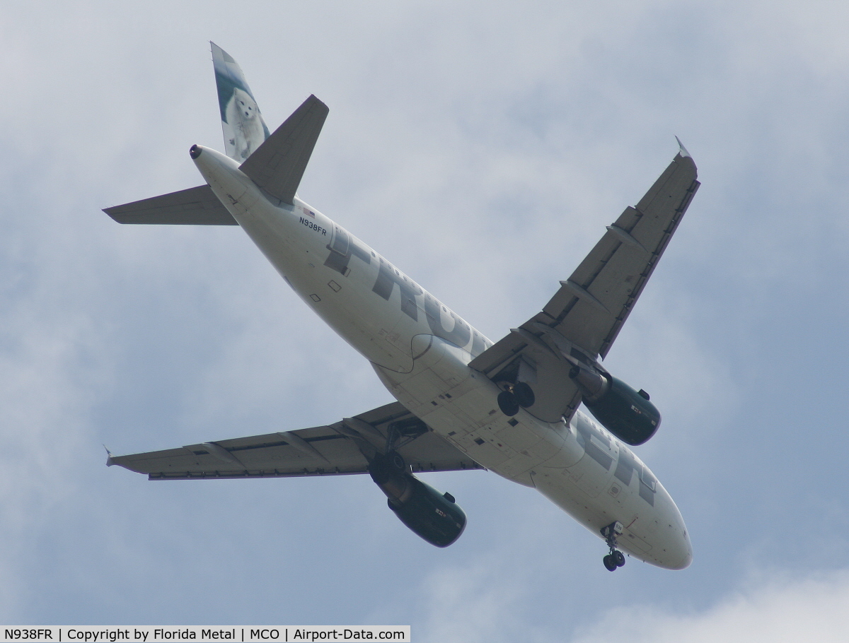 N938FR, 2005 Airbus A319-111 C/N 2406, Frontier 