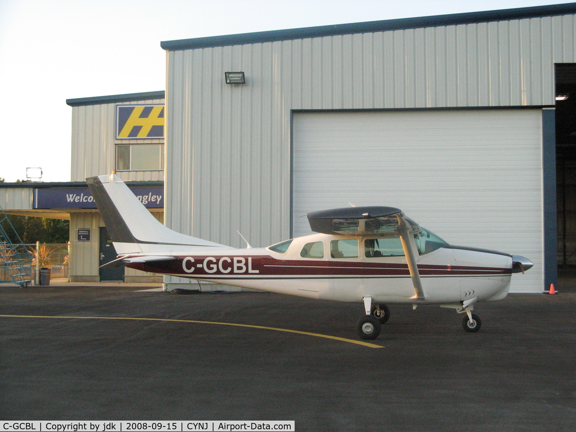 C-GCBL, Cessna 210C C/N 21058151, 210c c-gcbl infront of harbour air terminal langley