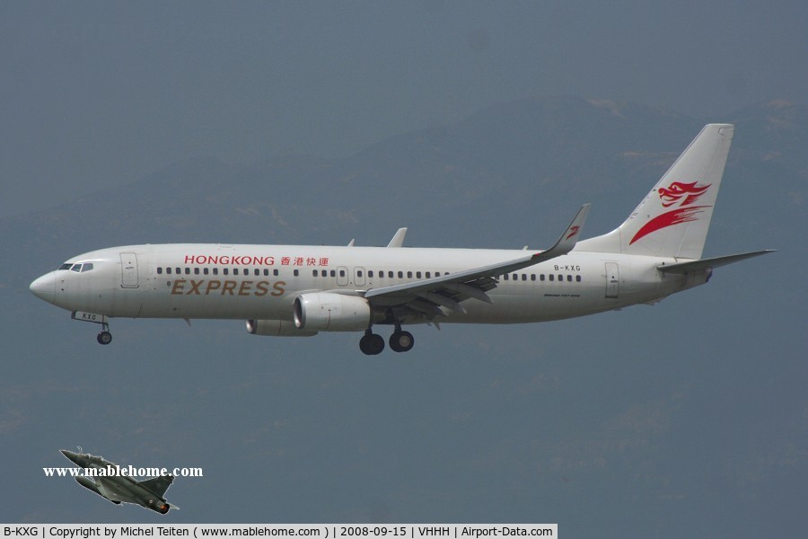 B-KXG, 2007 Boeing 737-808 C/N 34968 / 2265, Hongkong Express