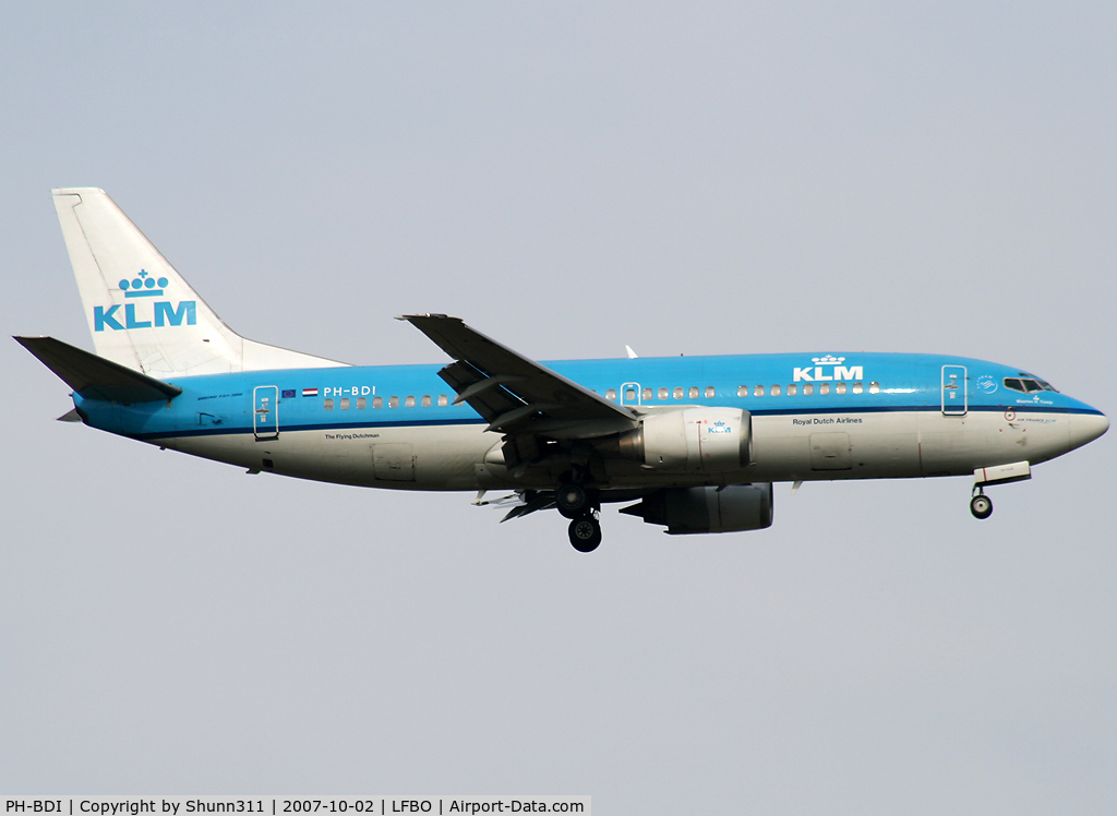 PH-BDI, 1986 Boeing 737-306 C/N 23544, Landing rwy 14R