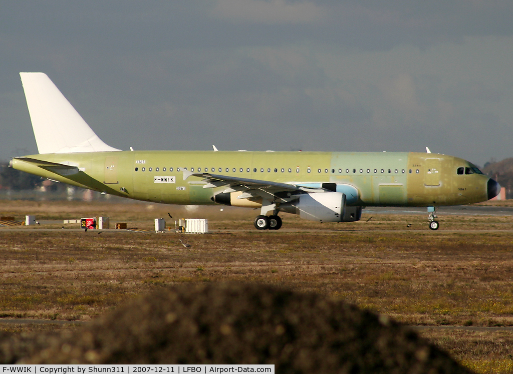 F-WWIK, 2007 Airbus A320-214 C/N 3361, C/n 3361 - For Nas Air as VP-CXZ