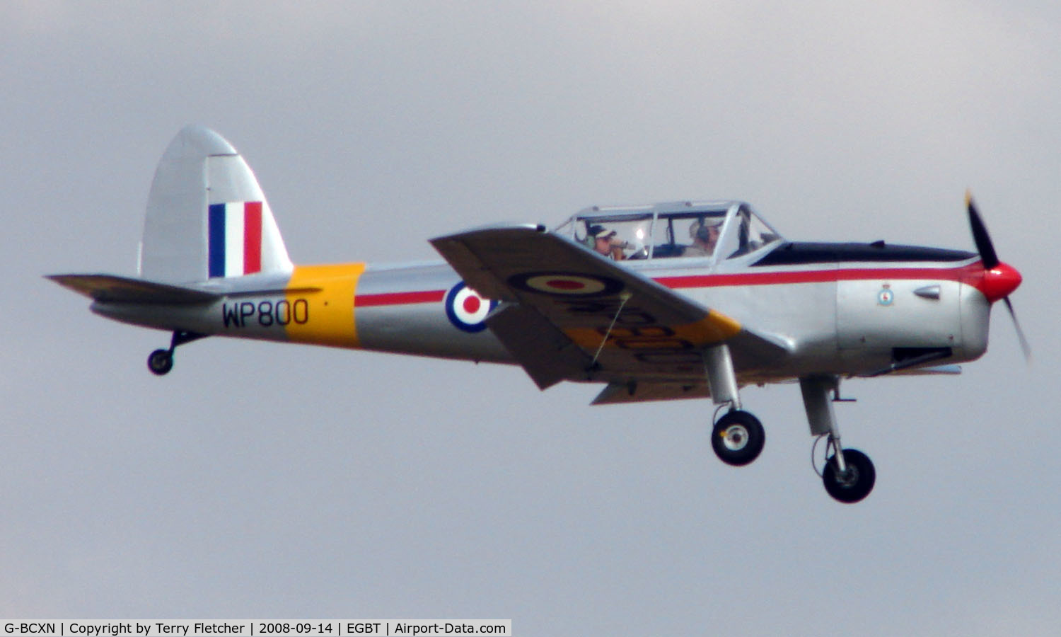 G-BCXN, 1952 De Havilland DHC-1 Chipmunk T.10 C/N C1/0692, DHC-1 Chipmunk with Serial WP800 - A visitor to the 2008 Turweston Vintage and Classic Day