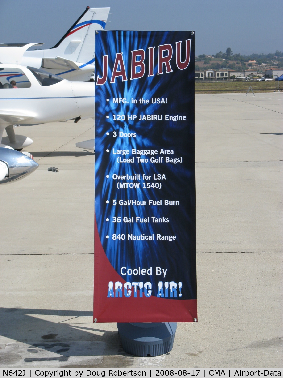 N642J, 2008 Jabiru J230-SP C/N 526, 2008 Jabiru USA Sport Aircraft J230-SP, Jabiru 3300 120 Hp S-LSA, data
