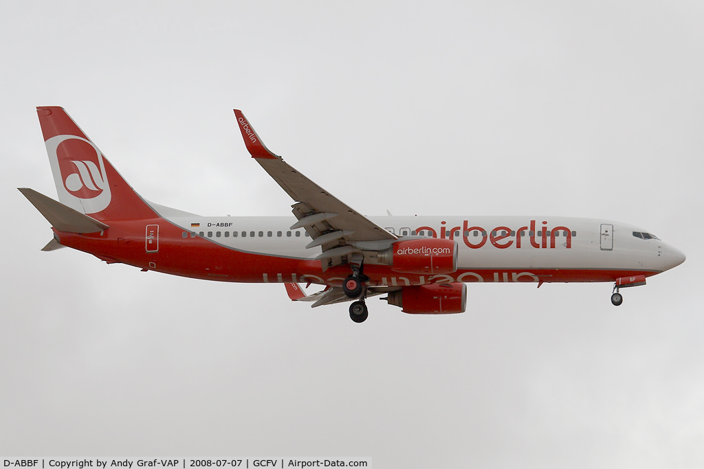 D-ABBF, 2002 Boeing 737-86J C/N 32917, Air Berlin 737-800