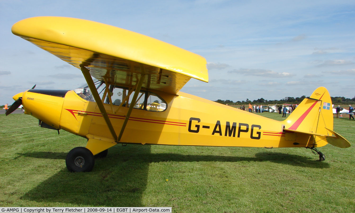 G-AMPG, 1946 Piper PA-12 Super Cruiser C/N 12-985, 1946 Piper Pa-12 - A visitor to the 2008 Turweston Vintage and Classic Day