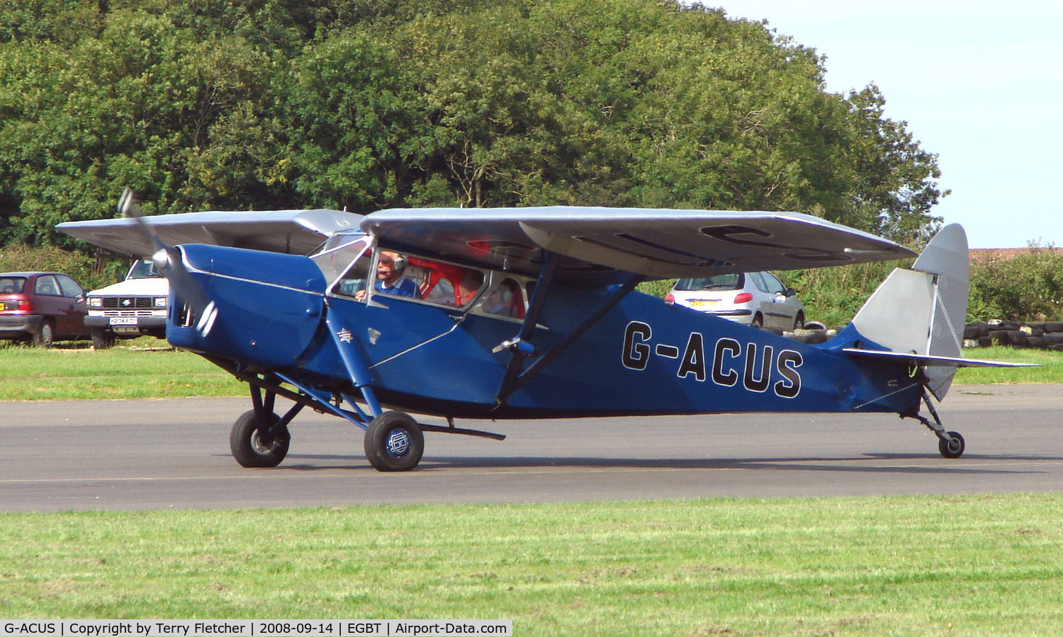 G-ACUS, 1934 De Havilland DH.85 Leopard Moth C/N 7082, 1934 DH85 Leopard Moth - A visitor to the 2008 Turweston Vintage and Classic Day