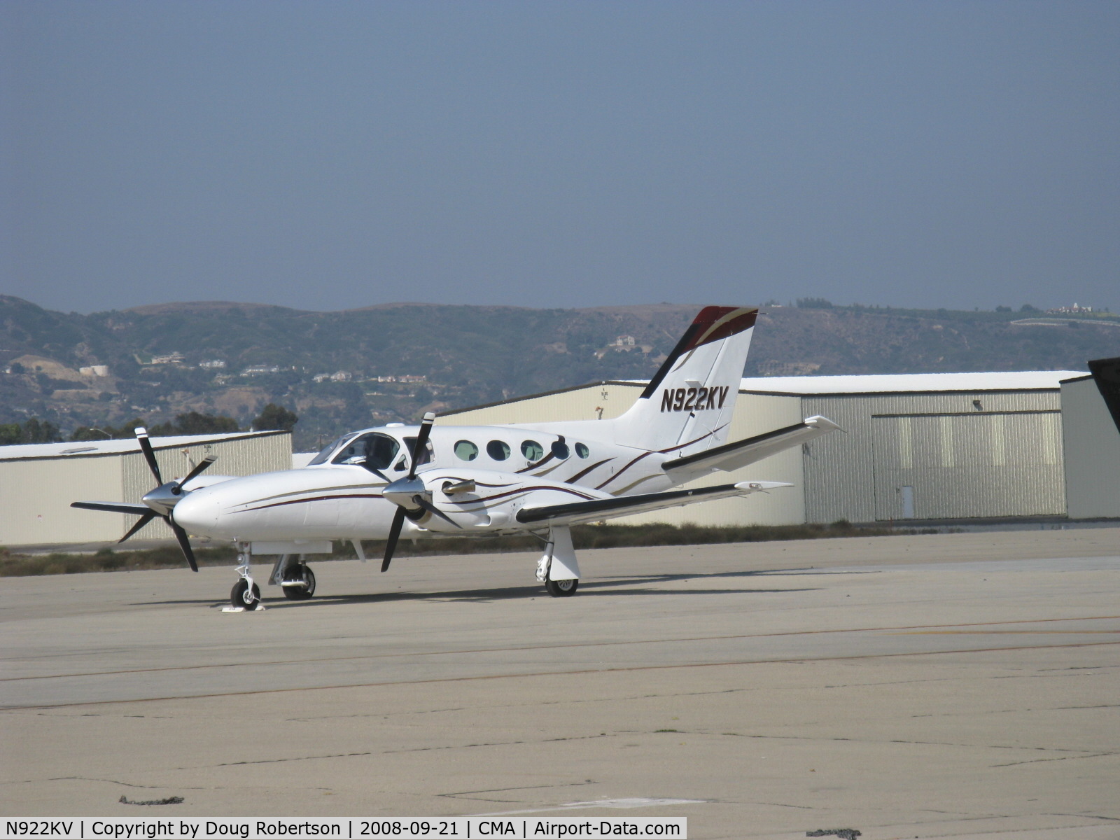 N922KV, 1981 Cessna 425 C/N 425-0052, 1981 Cessna 425 CORSAIR, two P&W PT6A-60A Turboprops flat rated to 450 Hp each, pressurized cabin