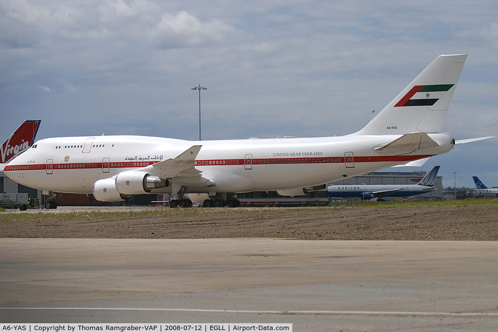 A6-YAS, 1998 Boeing 747-4F6 C/N 28961, UAE - Royal Flight Boeing 747-400