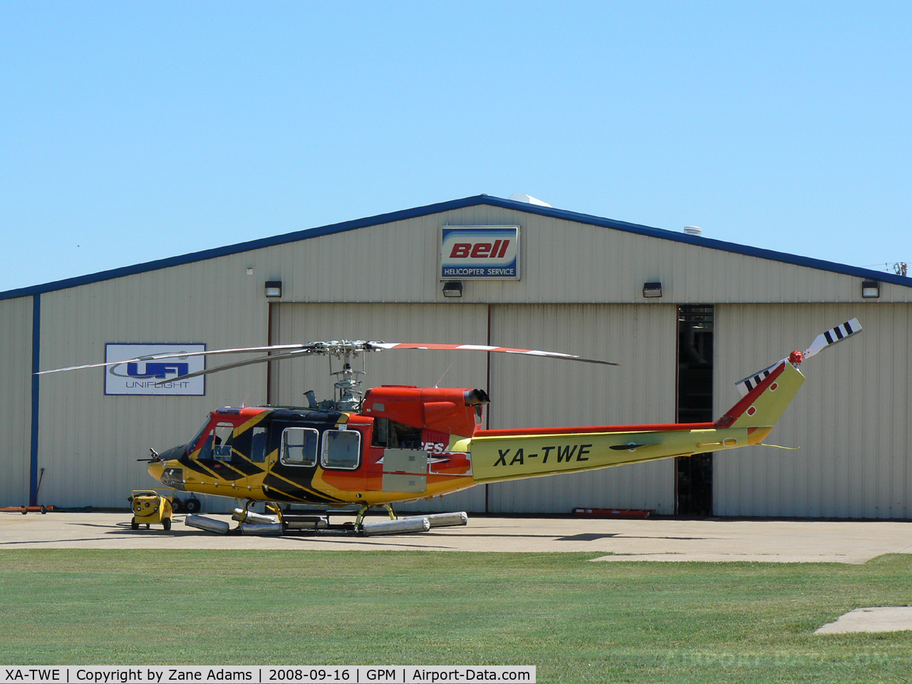 XA-TWE, Bell 412 C/N 36310, At Grand Prairie Municipal