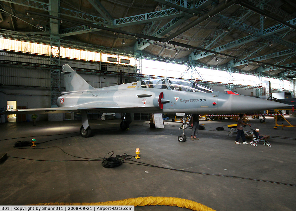 B01, Dassault Mirage 2000-5 C/N B01, Preserved inside Museum...
