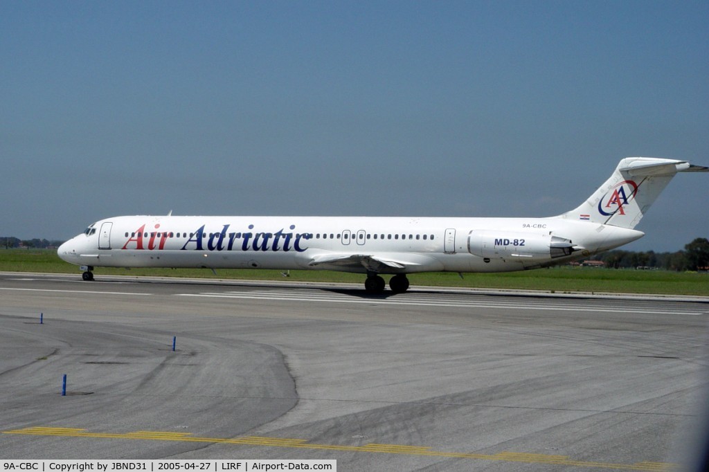 9A-CBC, 1982 McDonnell Douglas MD-82 (DC-9-82) C/N 49143, MD82