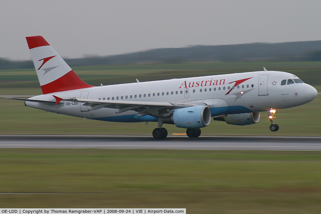 OE-LDD, 2005 Airbus A319-112 C/N 2416, Austrian Airlines Airbus A319