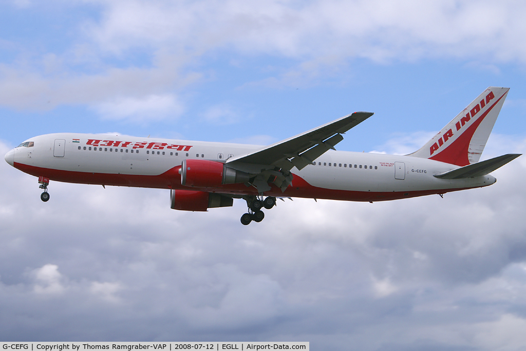 G-CEFG, 1994 Boeing 767-319 C/N 26264, Air India Boeing 767-300