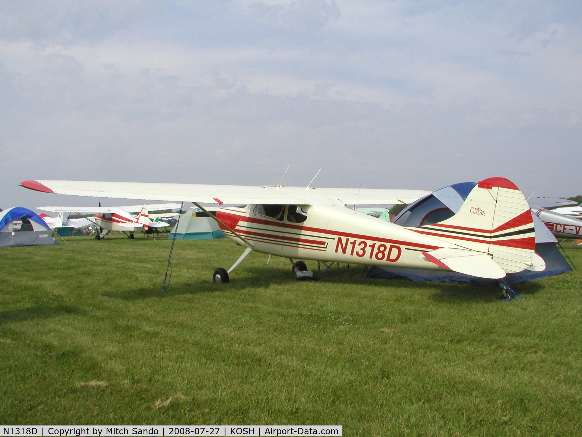 N1318D, 1951 Cessna 170A C/N 19894, EAA AirVenture 2008.