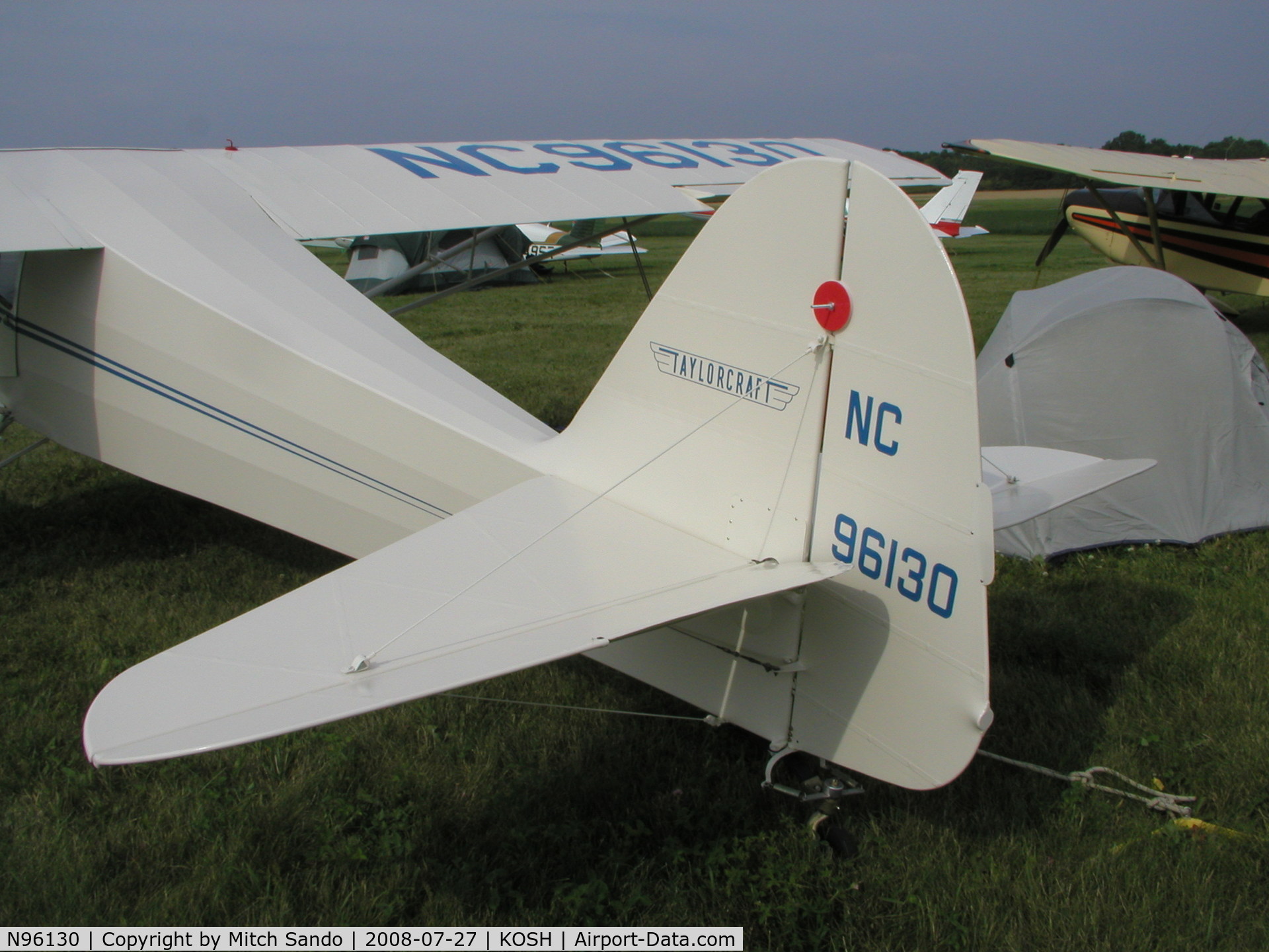 N96130, 1946 Taylorcraft BC12-D C/N 8430, EAA AirVenture 2008.