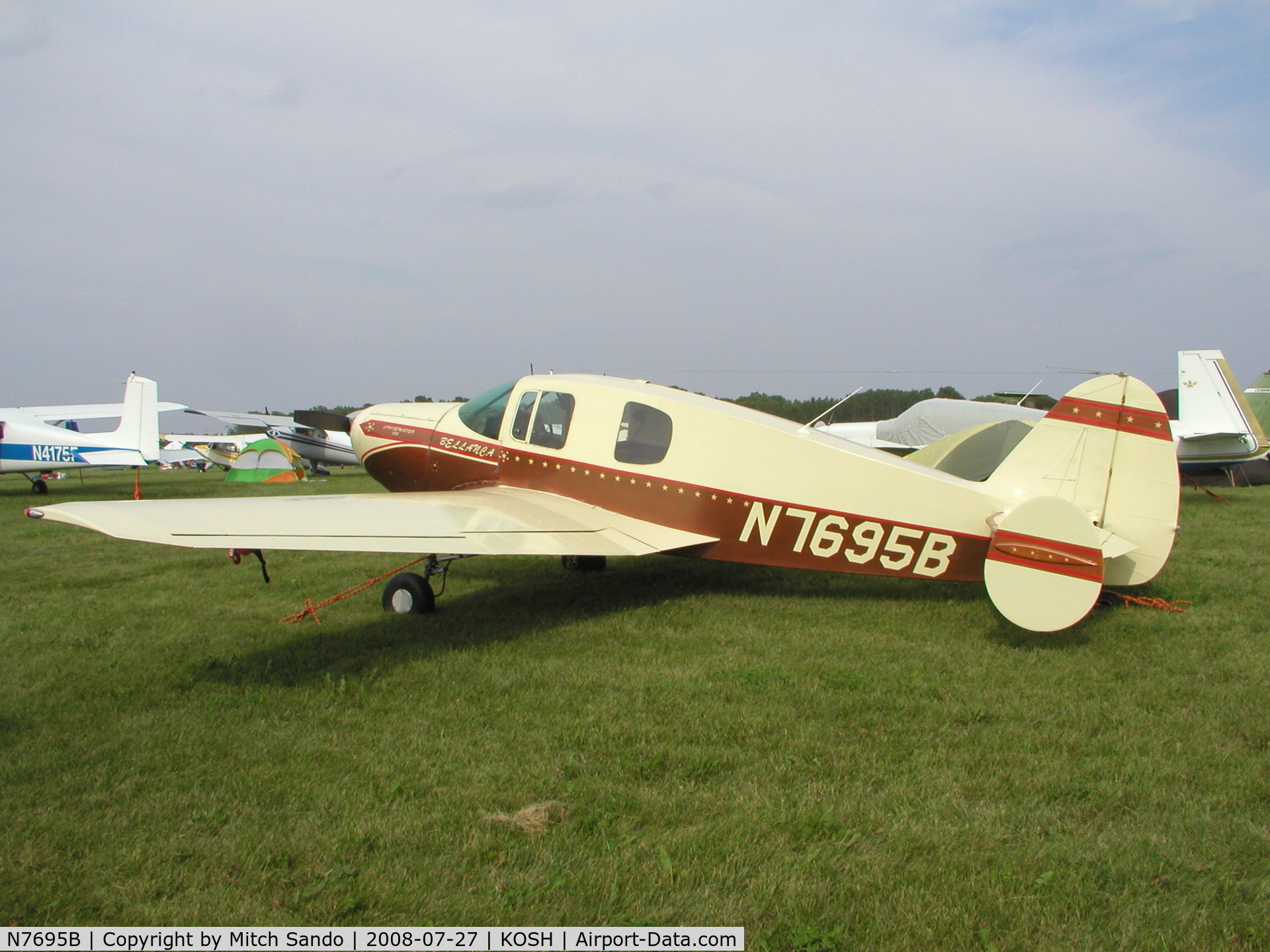 N7695B, 1958 Bellanca 14-19-2 Cruisair Senior C/N 4046, EAA AirVenture 2008.