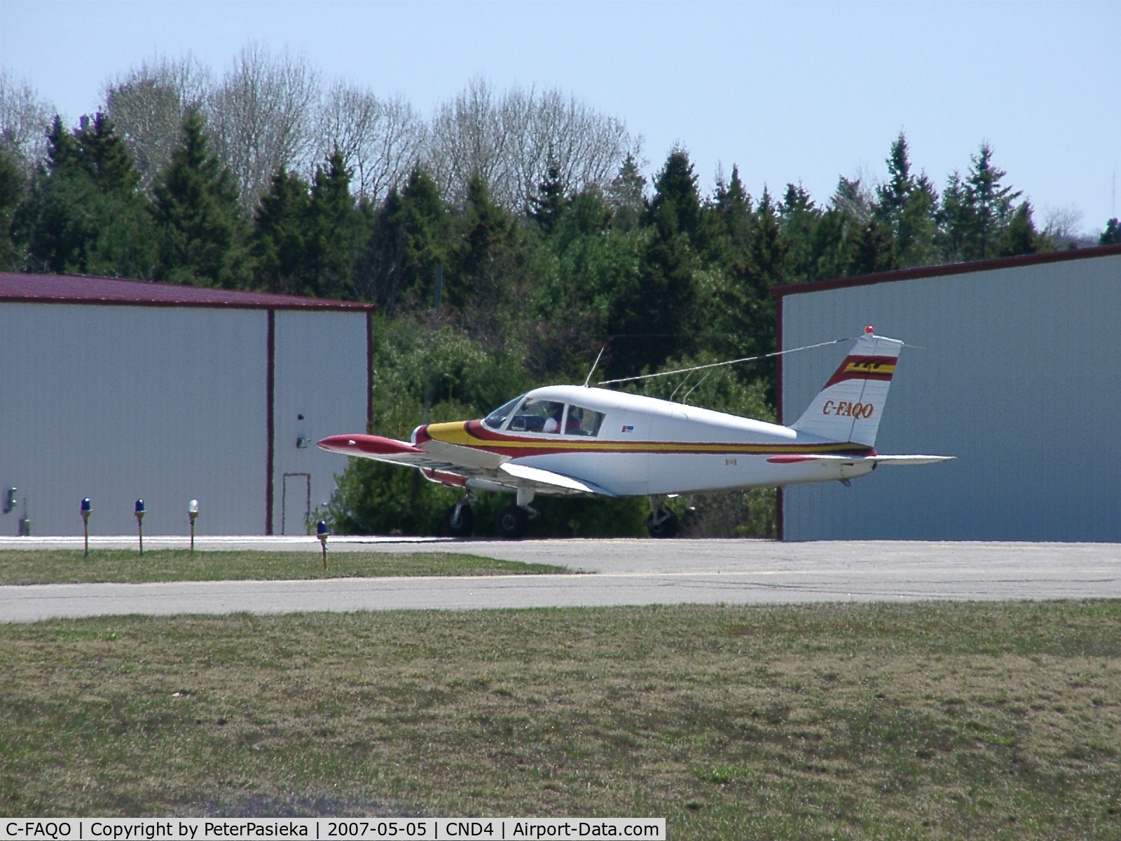 C-FAQO, 1970 Piper PA-28-140 Cherokee C C/N 28 26839, @ Haliburton/Stanhope Muni Airport, Ontario Canada