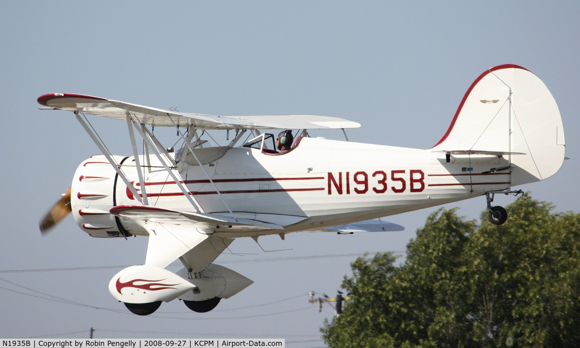 N1935B, 1985 Classic Aircraft Corp WACO YMF C/N F5-001, Compton Air Fair 2008