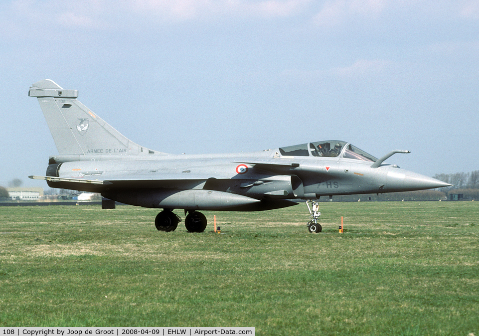 108, Dassault Rafale C C/N 108, Participant if the Frisian Flag 2008 exercise.