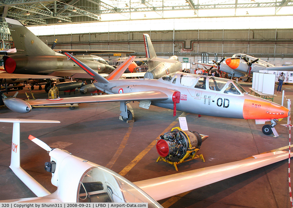 320, Fouga CM-170 Magister C/N 320, Preserved in CAEA Museum...