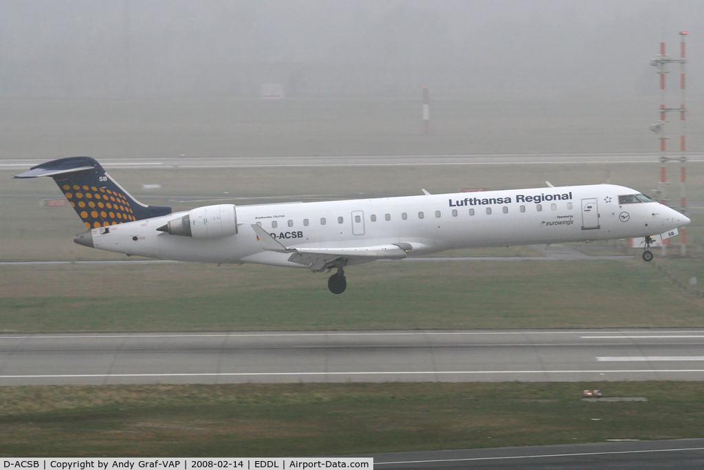 D-ACSB, 2001 Bombardier CRJ-701ER (CL-600-2C10) Regional Jet C/N 10028, Lufthansa CRJ700