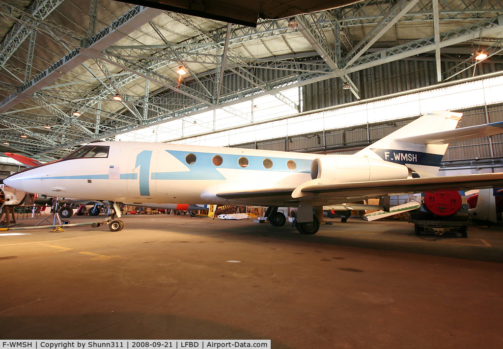 F-WMSH, 1965 Dassault Falcon 20 C/N 1, First prototype of Facon 20 preserved in the CAEA Museum...