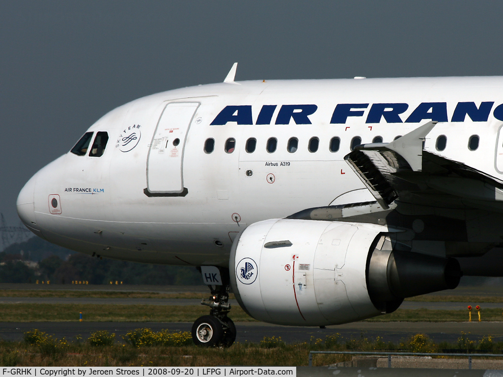F-GRHK, 2000 Airbus A319-111 C/N 1190, .