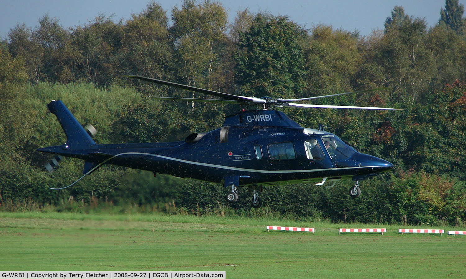 G-WRBI, 1998 Agusta A-109E Power C/N 11017, Agusta A109E photographed at Manchester Barton Open Day in Sept 2008