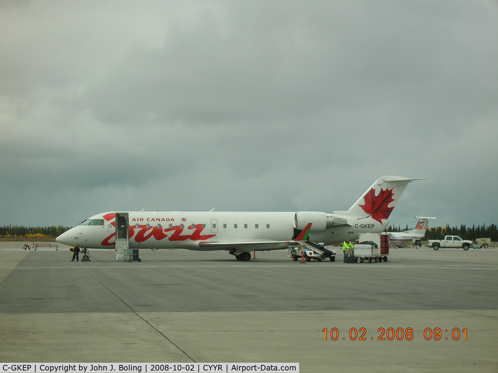C-GKEP, 1999 Canadair CRJ-200ER (CL-600-2B19) C/N 7303, Only Jet service to Goose Bay - one flight a day