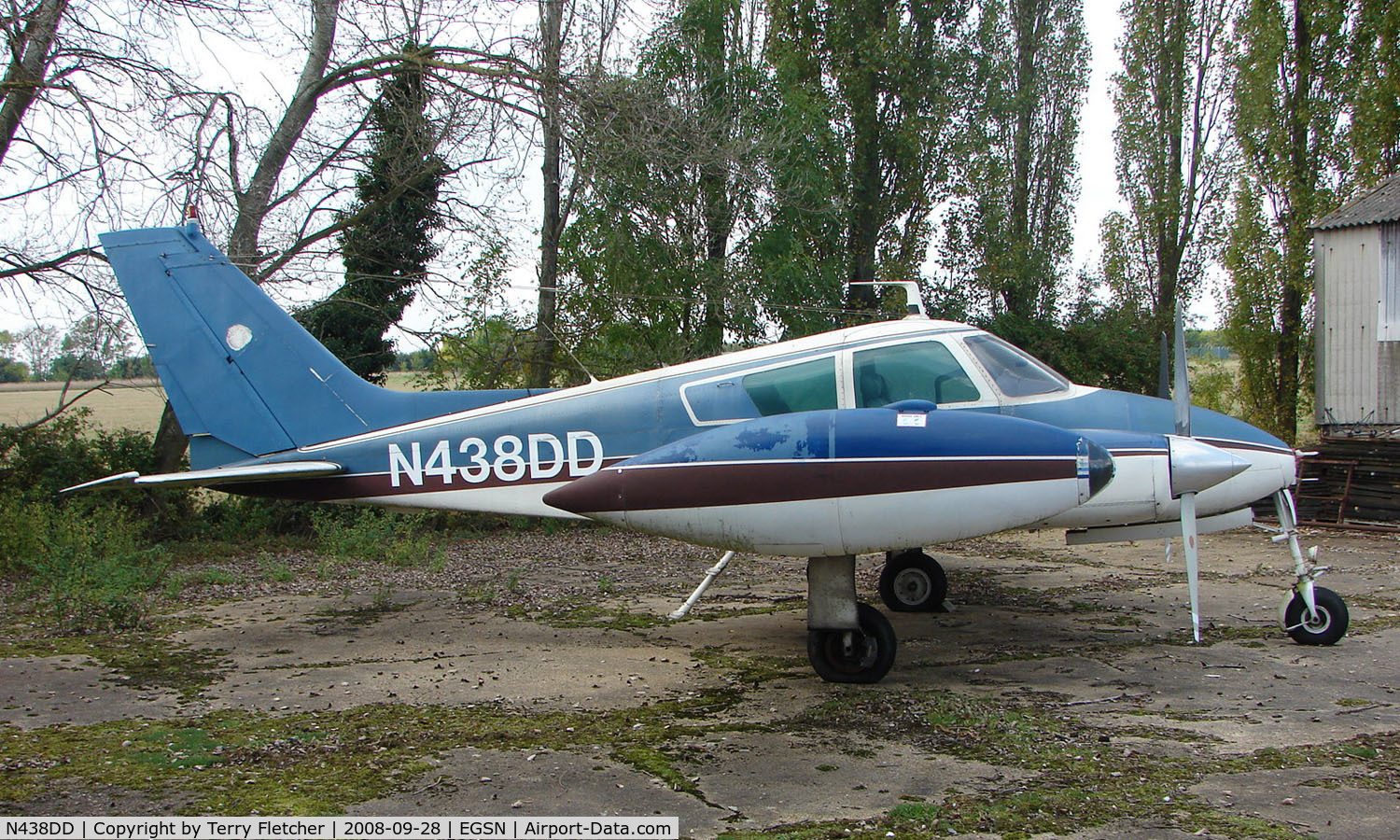 N438DD, 1960 Cessna 310D C/N 39278, 1960 Cessna 310D at a quiet Cambridgeshire  airfield