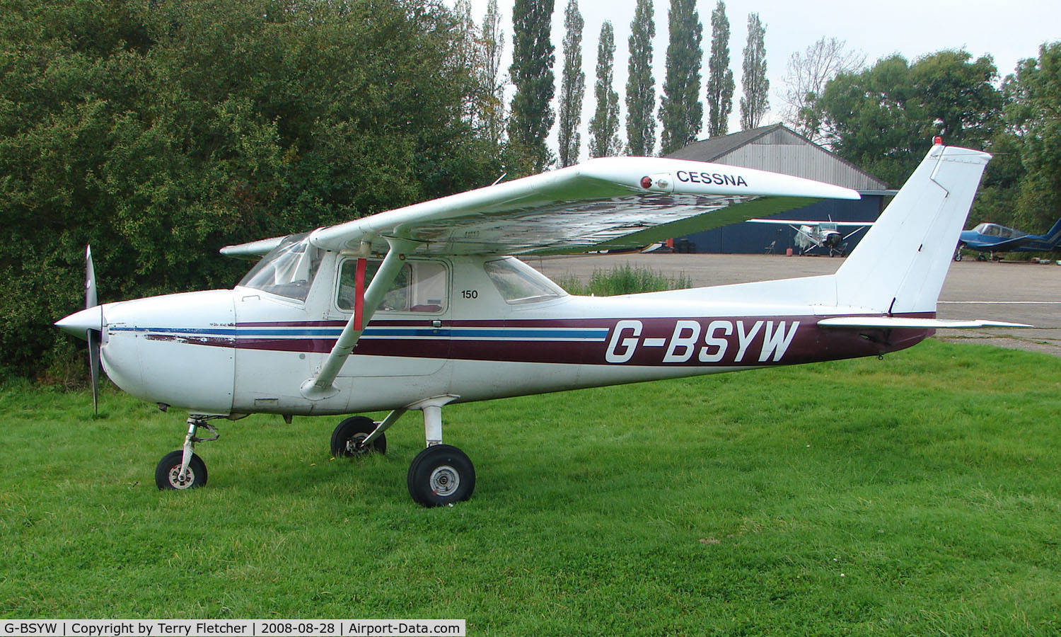 G-BSYW, 1976 Cessna 150M C/N 150-78446, 1976 Cessna 150M at a quiet Cambridgeshire  airfield