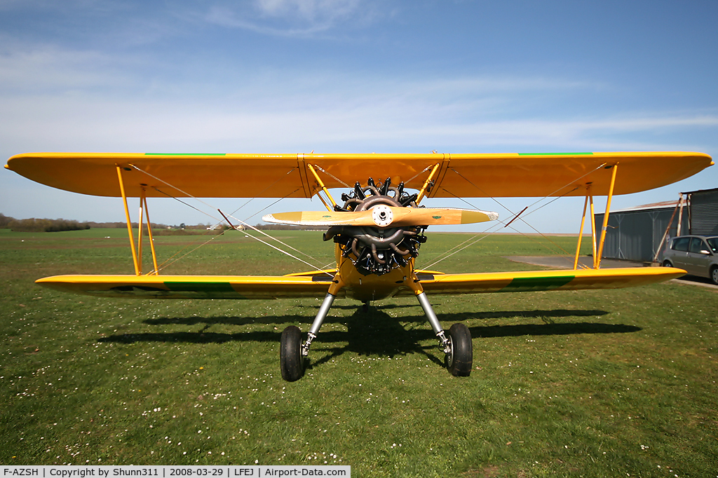 F-AZSH, 1943 Boeing A75N1 C/N 75-8726, Face view...